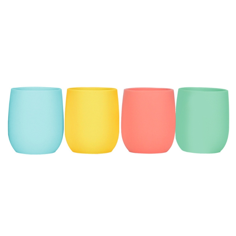 Tasse à boire en Silicone pour bébé et enfant en bas âge, vaisselle sans BPA, J60B