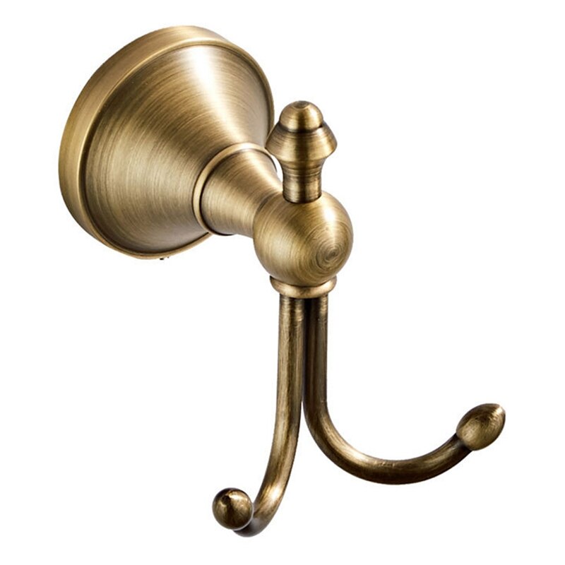 Wieszaki antyczny mosiądz haki na ręczniki ręcznik kąpielowy wieszak na płaszcze drzwi hak ścienny retro wystrój domu akcesoria łazienkowe: Default Title