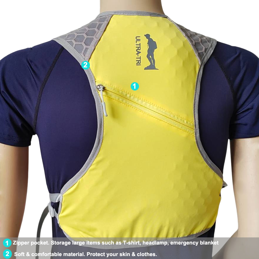 Ultra-tri trailrunning vest lichtgewicht fiets- en wandelrugzakken hydratatiepacks 3l