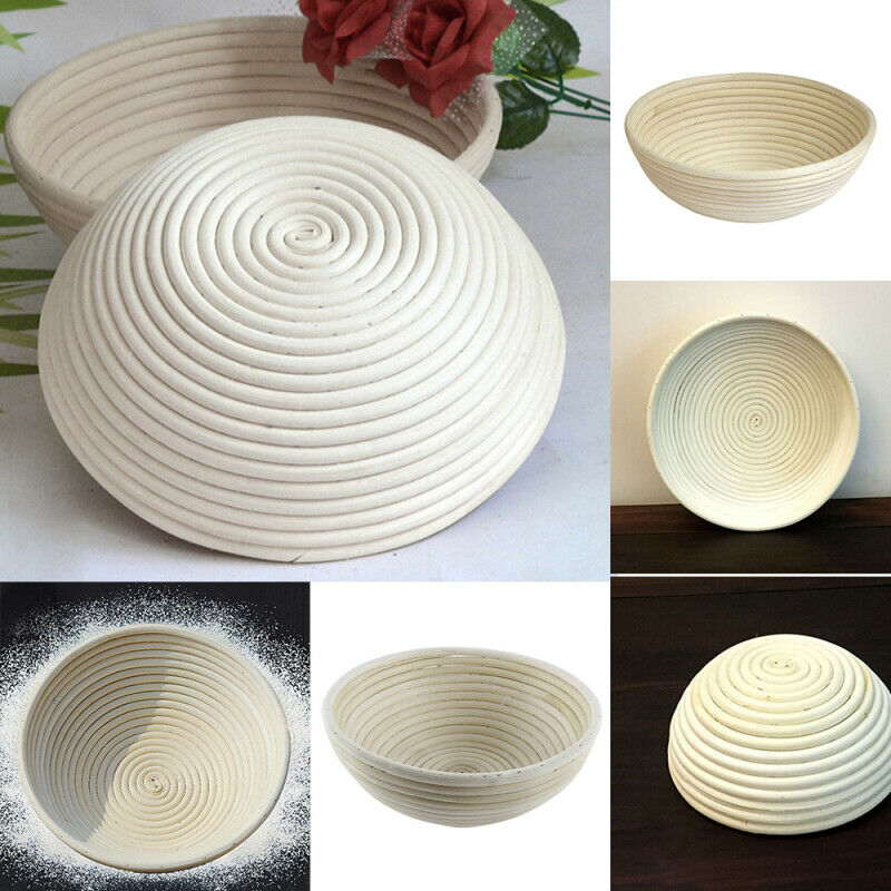 Wicker Bread Basket Banneton Brotform Rising Rattan Basket Oval Baguette French Bread Fermentation Baskets Kitchen Food Storage
