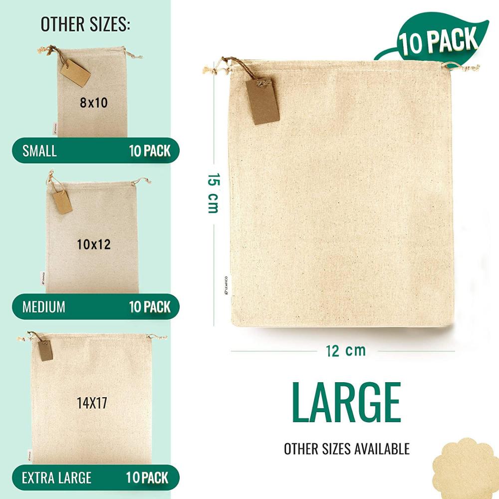 Jute bag Cotton Linen Drawstring Bag Burlap Packing pouches Storage Bags for Wedding Christmas Jewelry Packaging: 12X15CM 10pcs