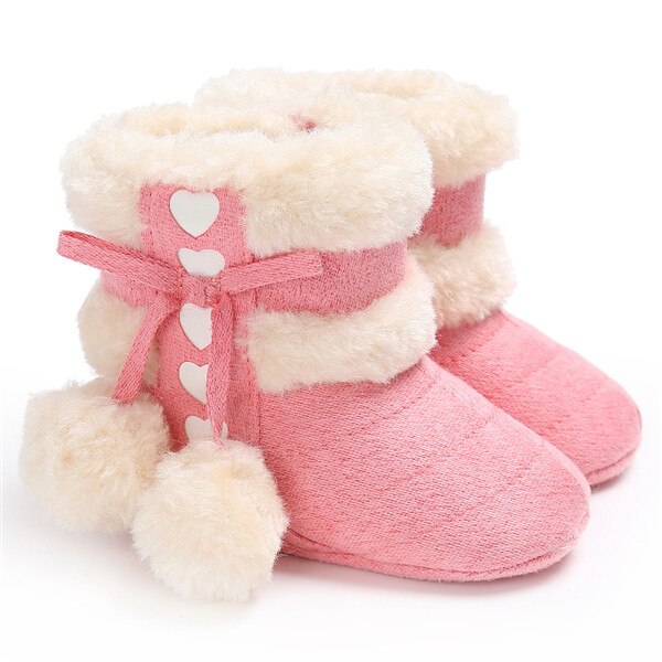 Del bambino Della Ragazza del Ragazzo Stivali Da Neve Stivaletti Invernali Infantili Del Bambino Appena Nato Scarpette da culla 0-18M