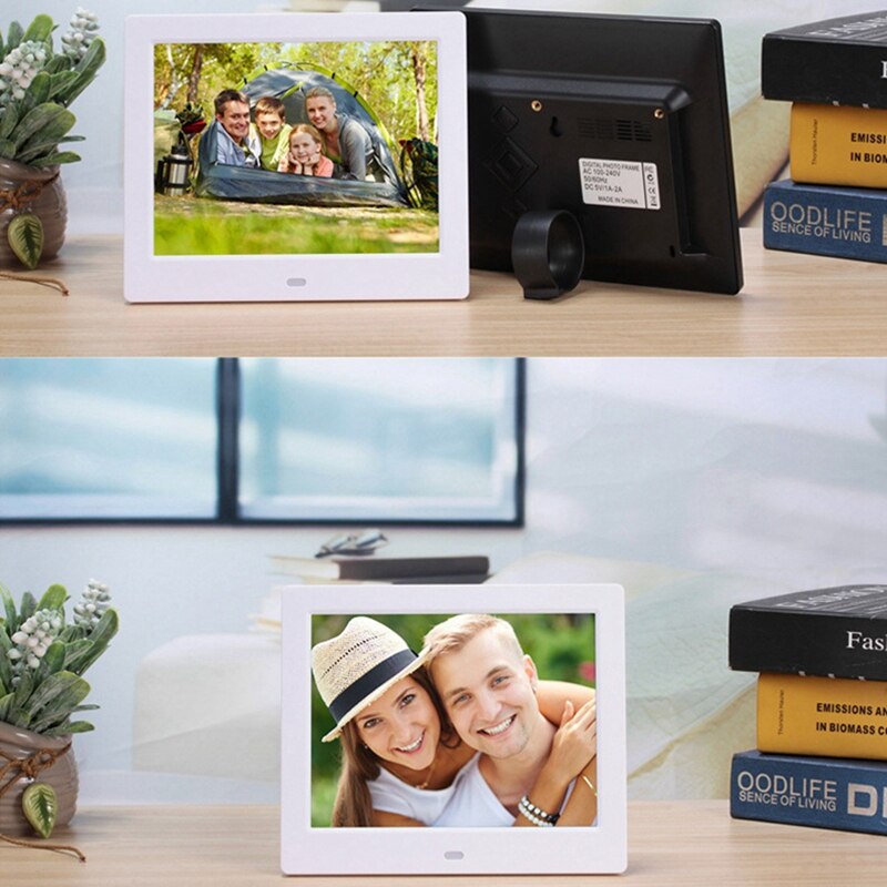 -8 Inch Lcd Digitale Fotolijst Hd 1024X768 Elektronische Album Digitale Foto Muziek Video Speler Functie
