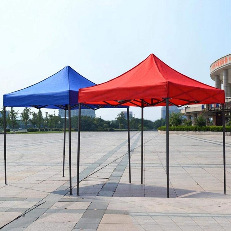 Cubierta superior de toldo de 2x2m, reemplazo de tela de tienda de cuatro esquinas, plegable, a prueba de lluvia, Patio, Pavilion