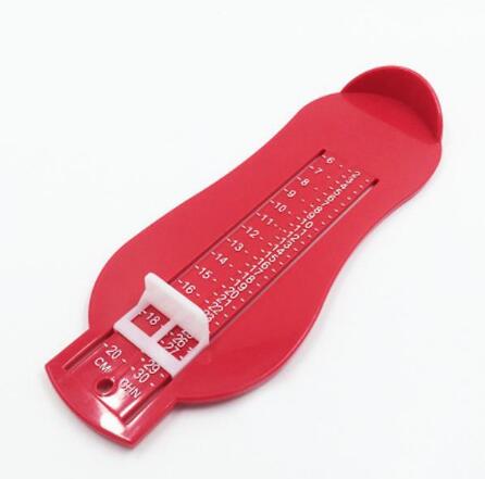 Feet Measuring Ruler Subscript Measuring kids Feet Gauge Shoes Length Growing Foot Fitting Ruler Tool height meter measuring: Red