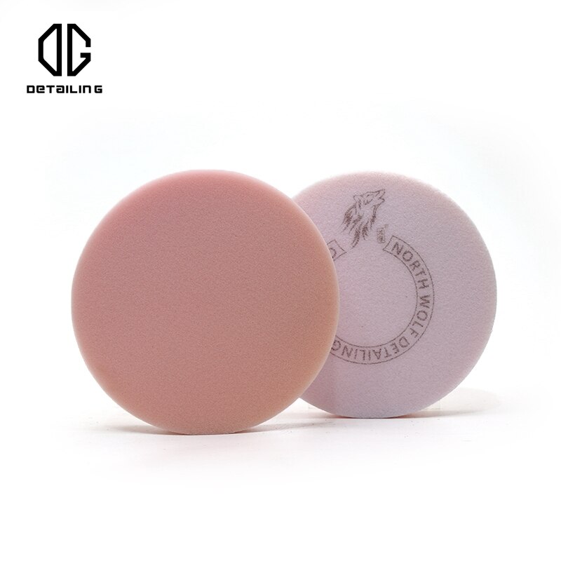 6 Inch 150Mm Roze Kleur Platte Foam Buffing Pad Noord Wolf Polsihing Pad Voor Auto Afwerking