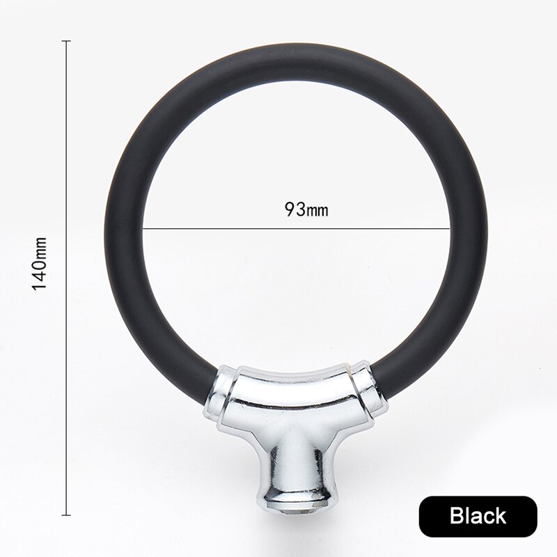 Candado antirrobo para bicicleta, anillo de bloqueo para barra de montaña, equipo de equitación X85,: Negro