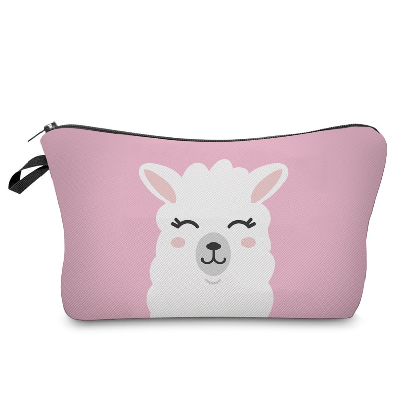 Jom tokoy kosmetik taske makeup print lama kosmetik taske dame mærke makeup taske hzb 933