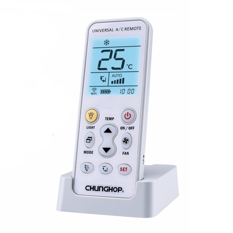 Chunghop K-390Ew Wifi Smart Universal Lcd Air Conditioner A/C Remote Control Controller Eu Plug: Default Title