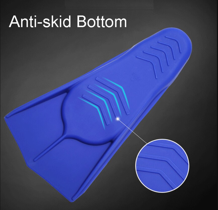 Silicone Scuba Diving Fins Short Men women Snorkel Swimming Fins Kids Flippers Equipment Set China Factory