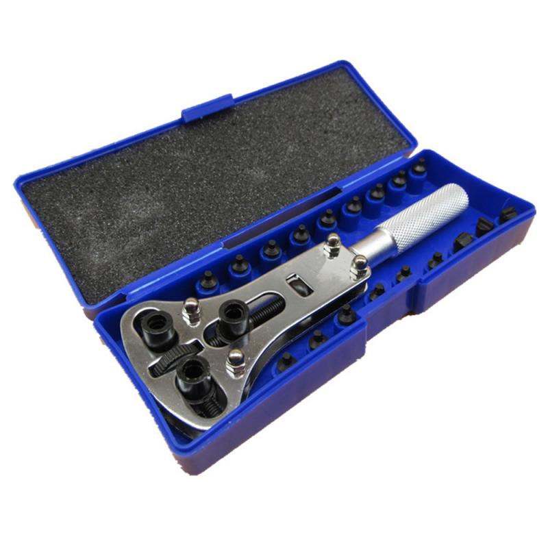 Horloge Reparatie Tools Horloge Terug Case Change Batterij Cover Opener Reparatie Wrench Schroef Remover Tool Set Kit