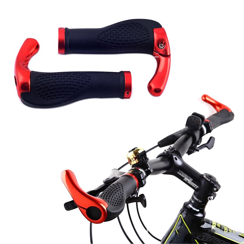 Manillar de bicicleta de montaña y carretera, accesorio ergonómico antideslizante, 2 uds.
