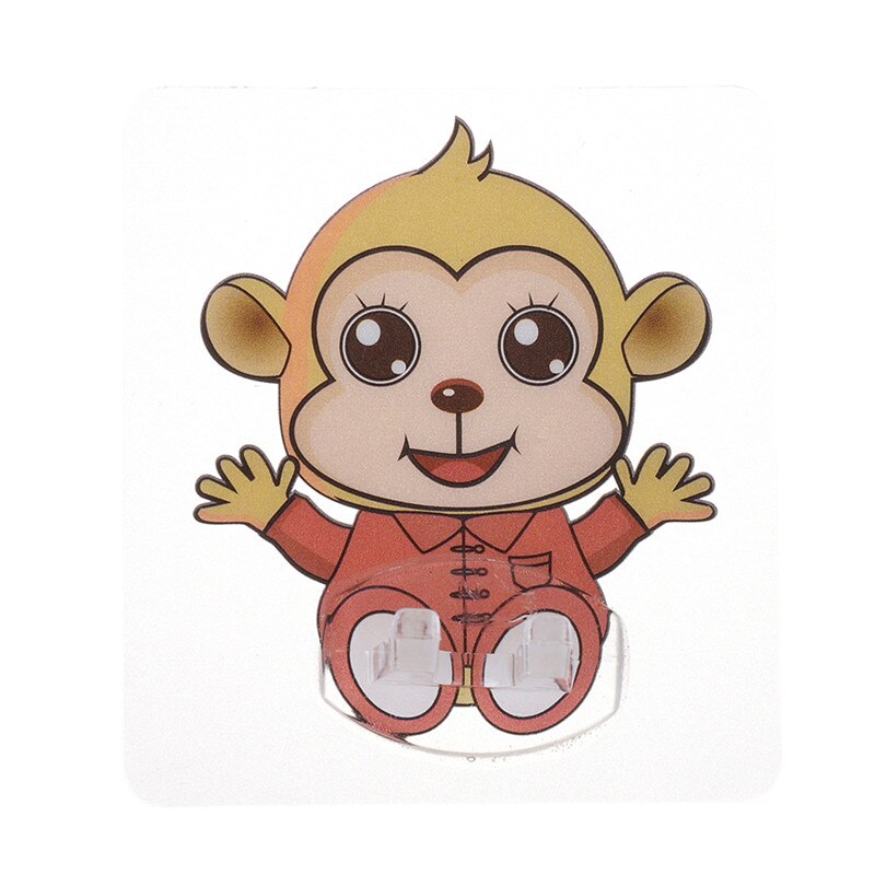 4PCS Cartoon Set Toothbrush Holder Transparent Toothbrush Holder Wall-mounted Toothbrush Holder Bathroom Accessories Lazienka