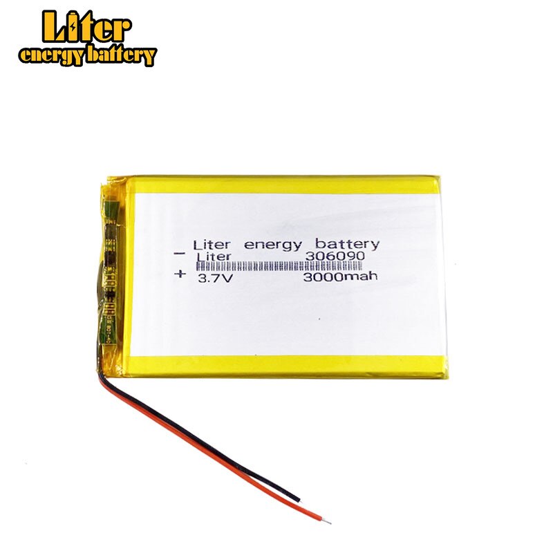 Lithium-Polymer batterien 306090 3,7 V/haltige 3000mAh / 7 zoll Tablette PC Universal- Batterie LI