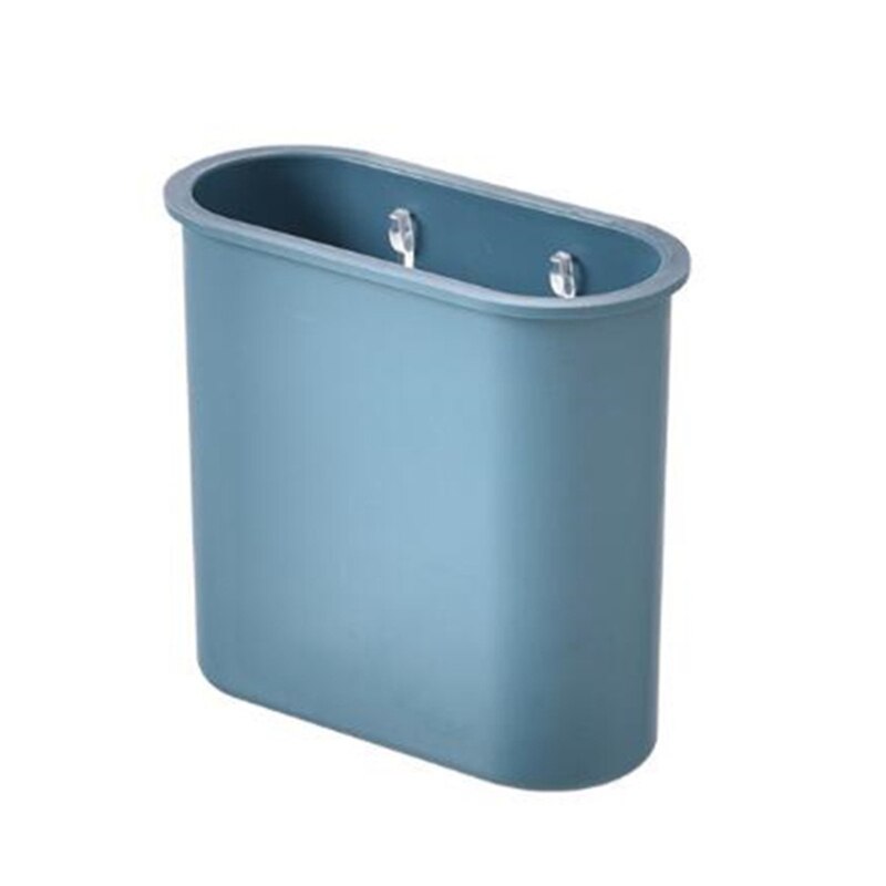Simpelt nordisk badeværelset uden spor vægmonteret opbevaringsboks tilbehør til badeværelsesstativ: Marine blå