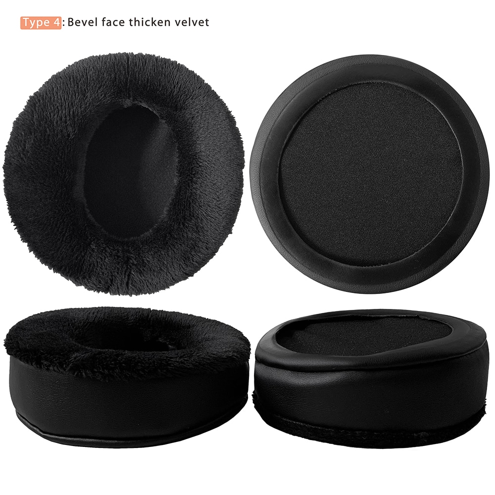 NullMini Ersatz Ohrpolster für Superlux HD681 HD681B HD681EVO HD681F Kopfhörer Leder Hülse oder Samt Kopfhörer Ohrenschützer
