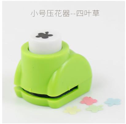 Mini Flower Paper Craft Punch Hole Puncher Scrapbook Punches Handmade Cutter Card DIY Tool: clover