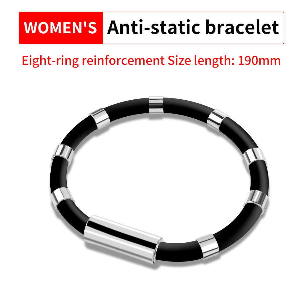 LUXIANZI Anti-Static Silicone Bracelet Universal Magnetic Sports Wristband For Women Men Wrist Strap To Remove The Body Static: LXZ921341D