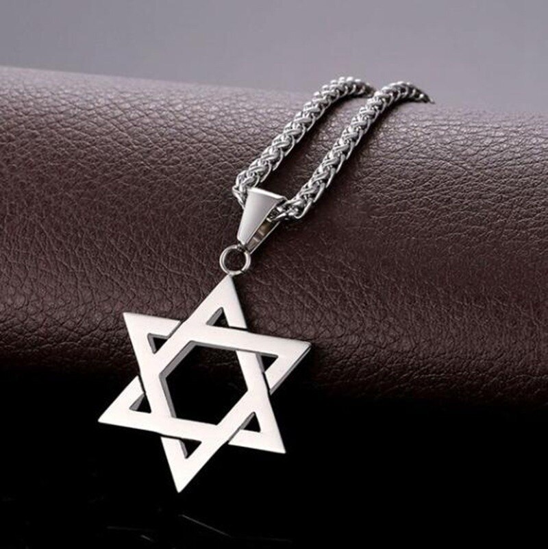 Classic Mystery Mogen Star of David Pendant Necklace Israel Jewish Jewelry