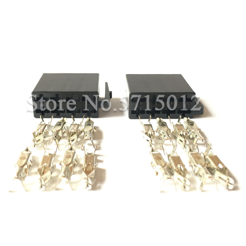 8 Hole 10487 Universal Auto Radio ISO Connector Car Radio Socket Adaptor For Wiring Harness