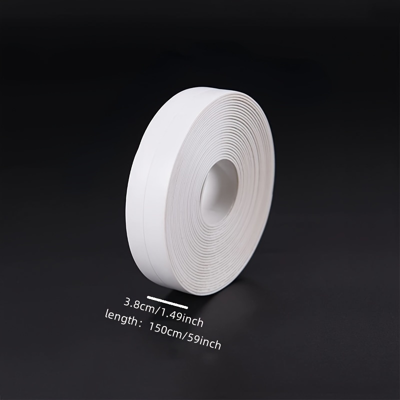 Wasserdichtes Dichtungsband für Badezimmer und Toilette, selbstklebender Dichtungsstreifen für Badewanne und Wand, Antifouling-PVC-Dichtungsband für Waschbecken