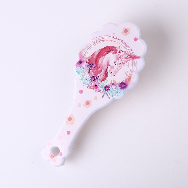 Brosse à cheveux Anti-nœud pour enfants, peigne de Massage à coussin d&#39;air licorne de dessin animé mignon, peigne de coiffure pour enfants, brosse à cheveux pour bébé: XY0026-4