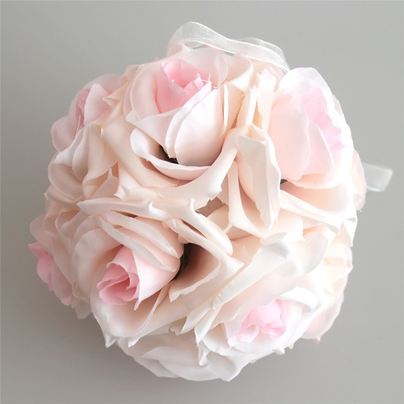 Simulation Of Encrypted Ball Flower Ball Centerpieces Cloth Rose Decorative Hanging Flower Ball Wedding Kissing Ball: 3