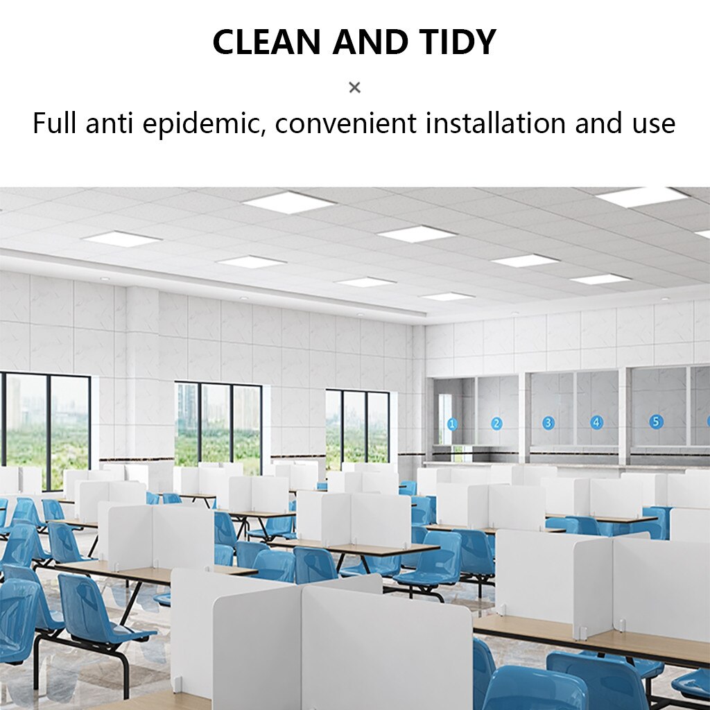 Portable Lightweight Sneeze and Cough Protective Plexiglass Shield Guard for Counters Multi-specifications For any Shop Retailer