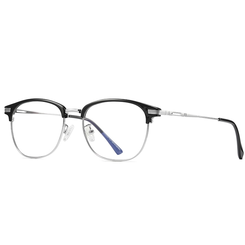 Pro Acme TR90 Blauw Licht Blokkeren Bril/Blauw Licht Bril Vrouwen/Computer Gamer Bril/Anti Straling Screen bril PB1207: C3 Black silver