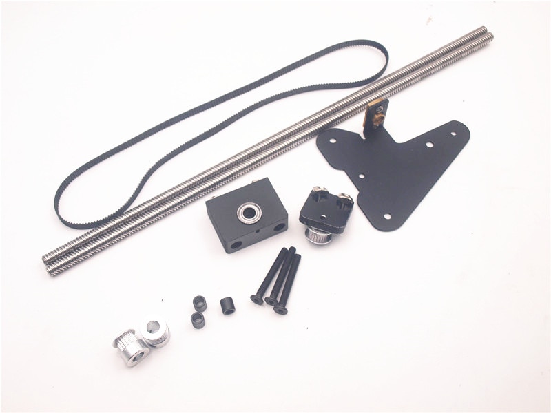 Funssor CR-10 dual Z achse upgrade kit Für Creality CR-10/ENDER3 3D Drucker einzigen motor dual Z achse pulley upgrade