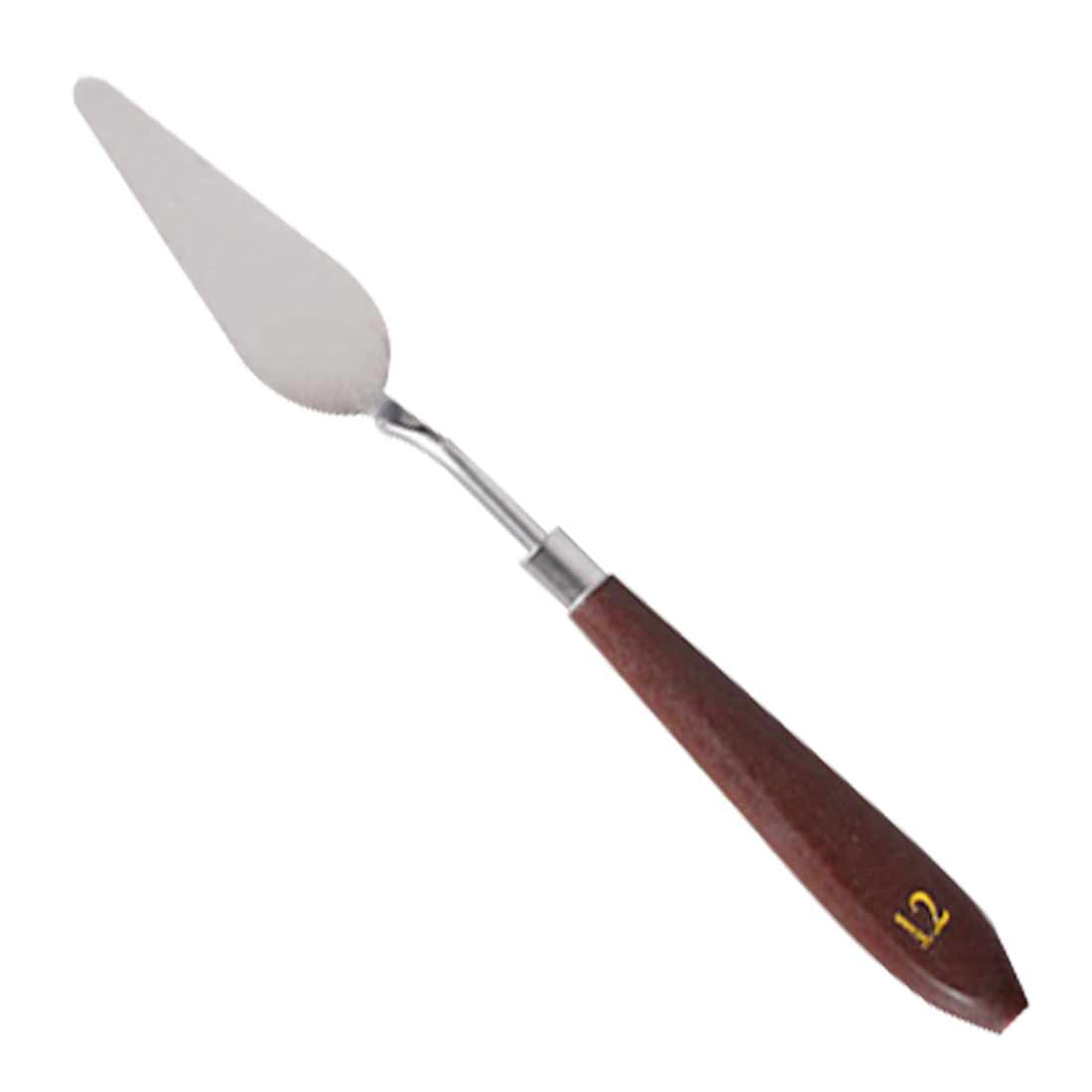 1 st rostfritt stål konstnär måla palett kniv spatel oljemålning färg konst hantverk metall spatel: Typ 12