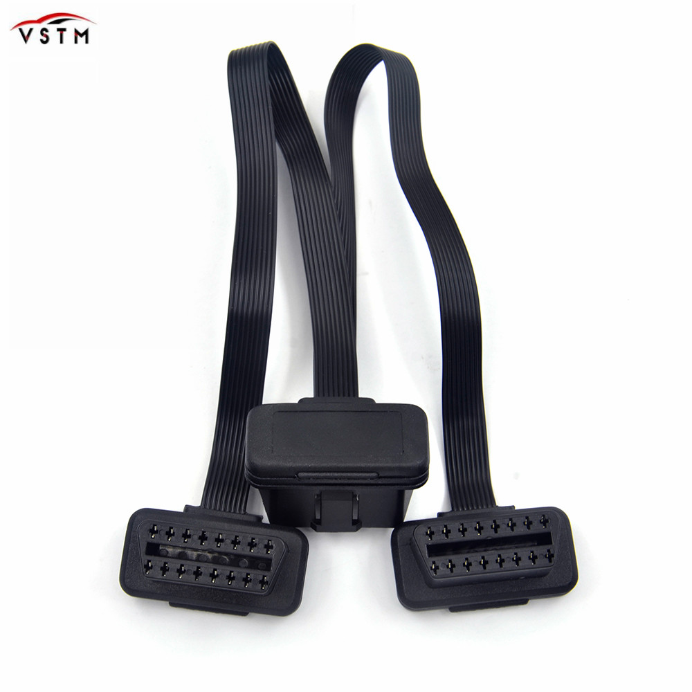 16pin Male to Dual Female Y Splitter Elbow OBDII O... – Grandado