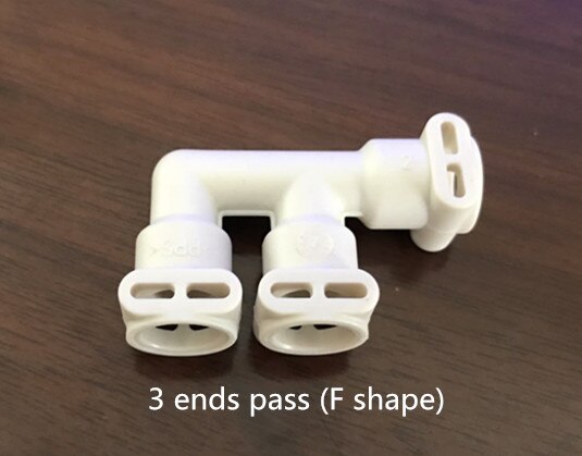 L-Shaped Elbow Union Joint KALERM Coffee Machine Maintenance Spare Parts Accessories 2 & 3 Ends Pass Doublepass KLM: 3 Ends Pass F Shape