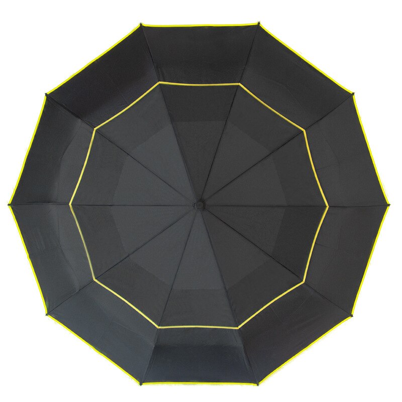 Business Mannen Paraplu Zon En Regen Dual-Purpose Grote Opvouwbare Winddicht Paraplu Double-Layer Drievoudige opvouwbare Golf Paraplu