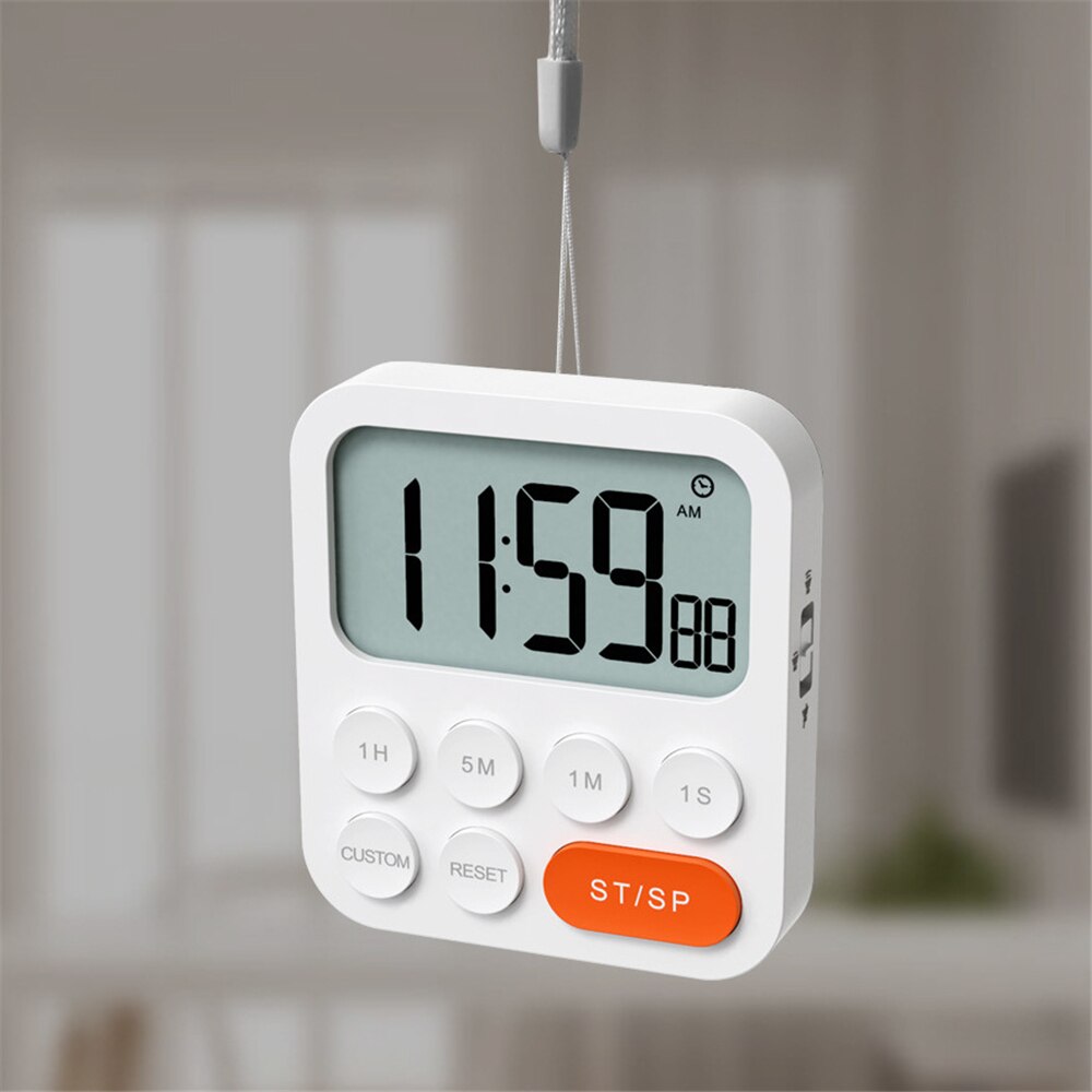 Kitchen Digital Timer with LCD Screen Multifunction Timer for Cooking Custom Countdown Timer with Time Display Kitchen Supplies
