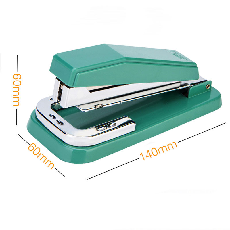 Rotary Stapler Swing-Arm Swivel Stapler Office Supplies Horse-riding Stapler Desktop Booklet Book Binding Up To 50 Pages: green