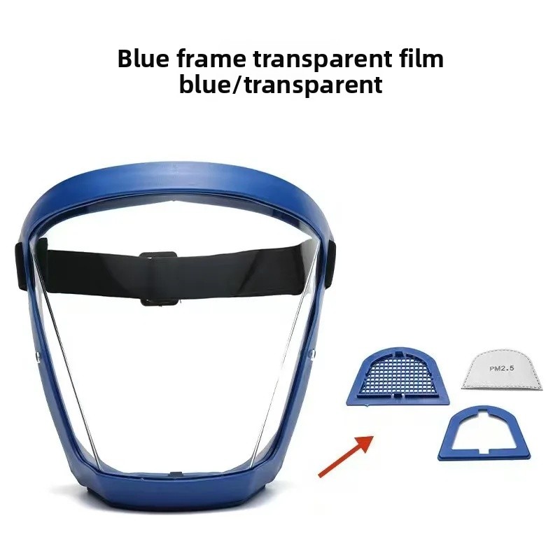 High Definition Transparent Protective Face Mask Dustproof Riding Goggles Safety Protection against Spatter Labor Protection Gla: Pink