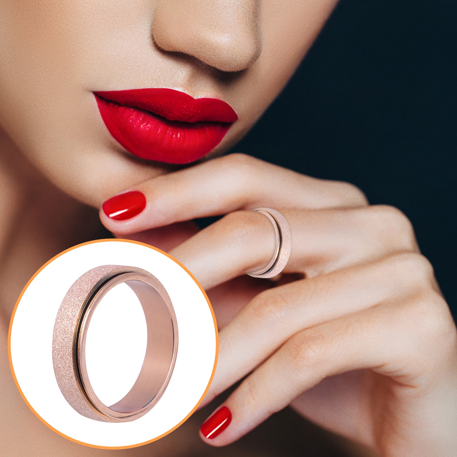 Angst Ring Voor Vrouwen Ring Band Multi-Gekleurde Ring Rvs Angst Release Ringen Vrouwen Mannen Anti Stress speelgoed Bruiloft