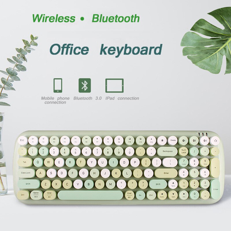 Wireless Bluetooth Mobile Phone Tablet Keyboard Mouse Girl Pink for iPad macbook/Android