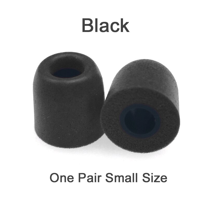 Originele kz-oordopjes met traagschuim (3 paar,  (6 stuks), geluidsisolerende comfortabele oorkussens, in-ear oordopjes voor de kz zsx  zs10 pro-hoofdtelefoon.: 1 paar s maat zwart