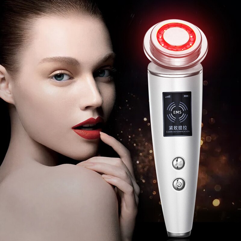 Ems Schoonheid Instrument Led Photon Lichttherapie Gezichtsverzorging Tool Apparaat Gezicht Lifting Draai Ems Massager Schoonheid Machine