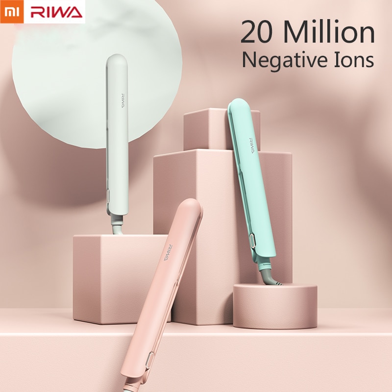 Riwa Hair Straightener Curler Waver Styling Tools Negative Ion Essential Oil Coating Hair Care Clip 32MM Styling Tools Curler