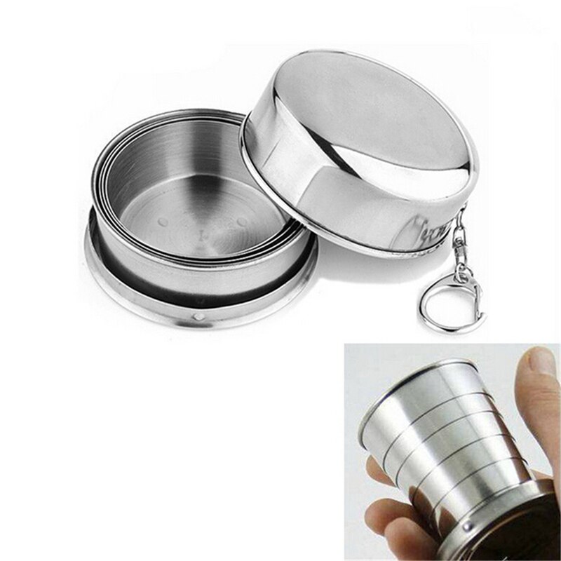 All Stainless Steel Folding Retractable Cup Folding Cup Blackjack Cup