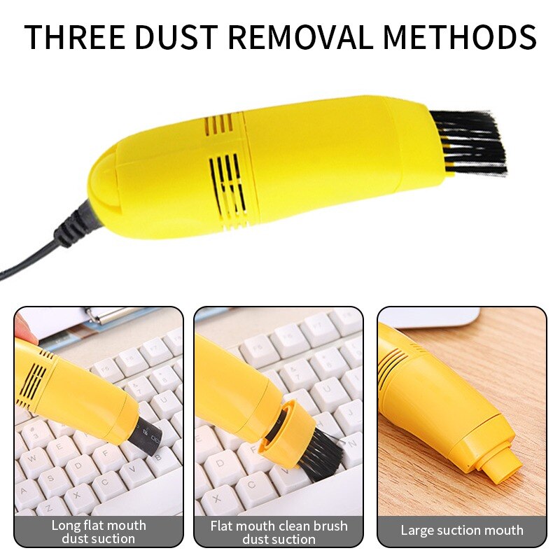 Usb Stofzuiger Mini Computer Usb Toetsenbord Borstel Computer Vacuüm Cleaning Kit Tool Verwijder Dust Borstel Voor Auto