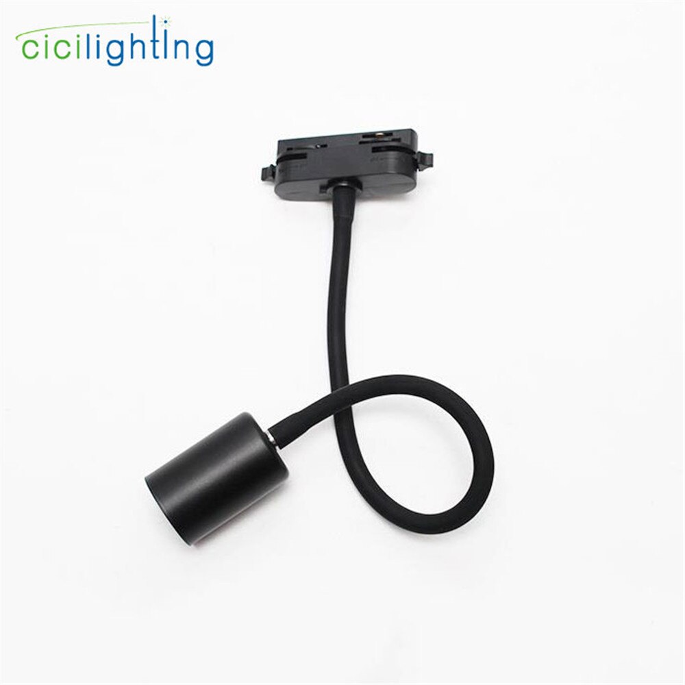E27 Slang Plafond Verlichting Industriële Verstelbare Track Lichten Zwart Wit Zwanenhals Plafondlamp Led Spot Lamp