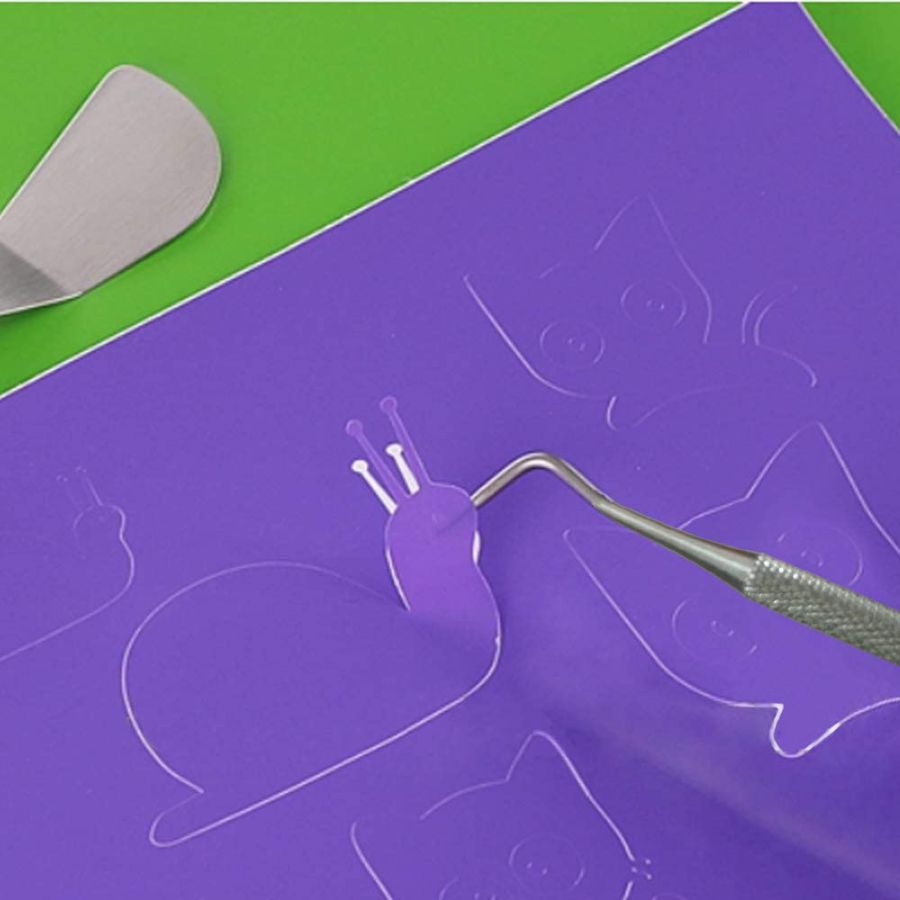 11 Pieces Craft Vinyl Weeding Tools Set Basic Vinyl Tool Kit for Weeding Vinyl Silhouettes Cameos Lettering