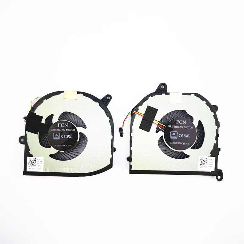 Originele cpu gpu koelventilator voor dell xps 15 9570 precision 5530 m5530 ventilatorkoeler 08 yy 9 tk9 j 1 dc 5v 0.5a mv340 0 mv 340: Een paar