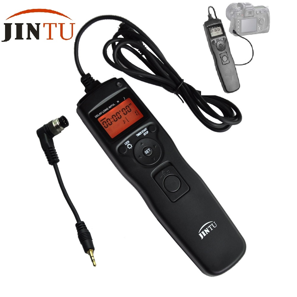 JINTU-intervalómetro de tiempo LCD, temporizador, Control remoto N1, disparador de obturador para cámara NIKON D800E D800 D700 D300s D850 D810