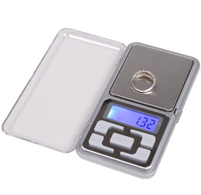 0.01/ 0.1/1g Digital Pocket Kitchen Scale 0.01g Precision Backlight Weighing Scale Measuring Tools 0.1g for Jewelry 100/200 #g