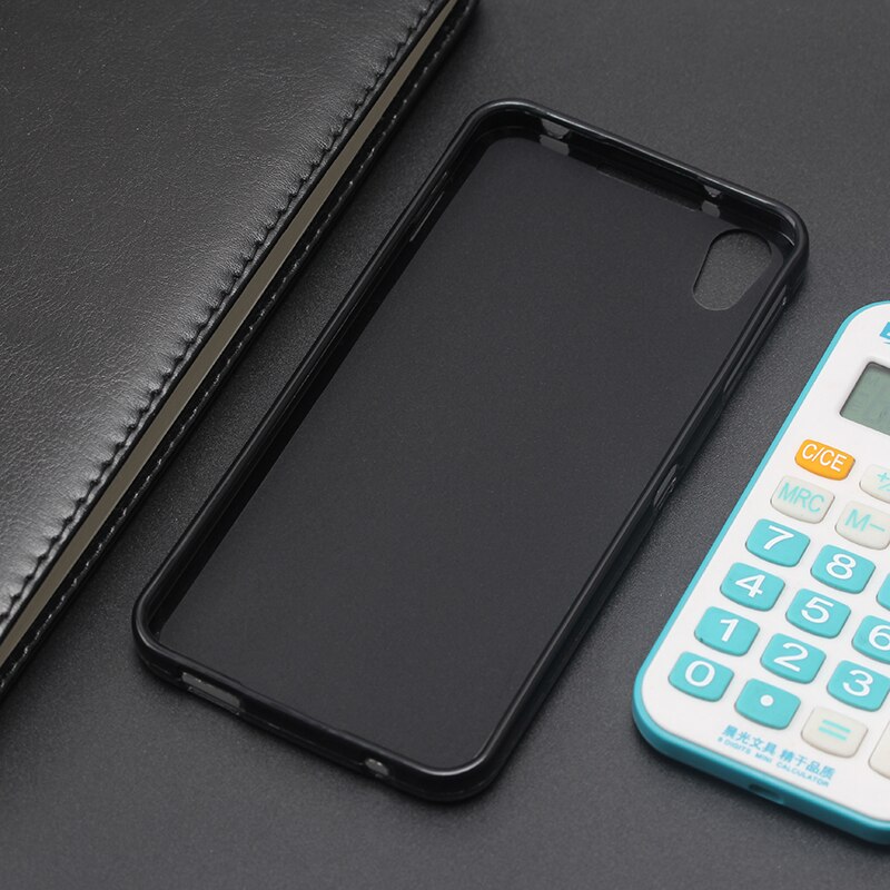 Ammyki idol 4 cover zachte zwarte siliconen businessphone cover 5.2 'voor alcatel one touch idol 4 6055 6055b hoesje